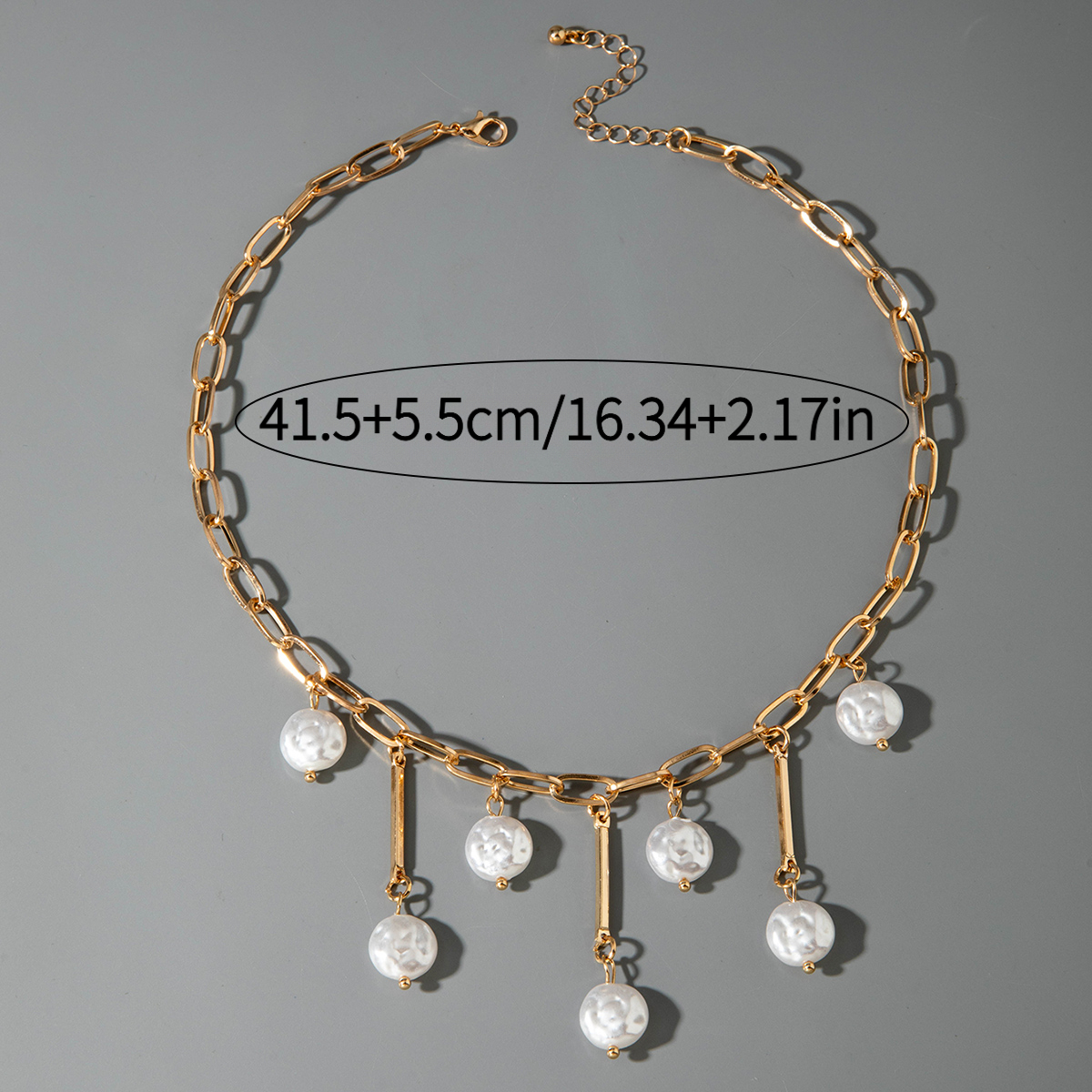 Women's Retro Imitation Pearl Pendant Necklace